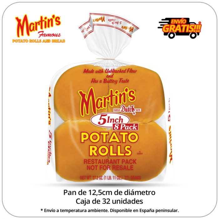 Pan de Patata para Hamburguesas de 12,5 cm - Martin's Famous Potato Rolls and Bread